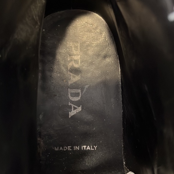 MENS BLACK PRADA BOOTS in perfect Condition 🥾great for winter size 7.5 US/EU 38 - Picture 7 of 7